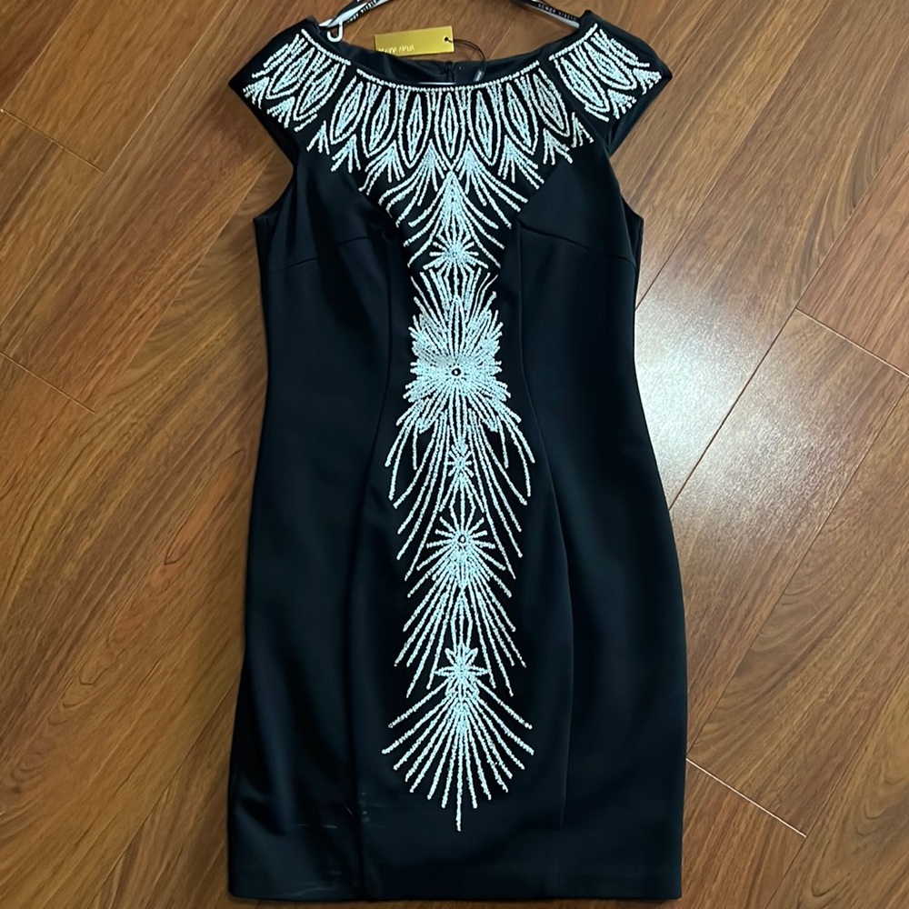 NWT alexia admor dress beaded body con size L